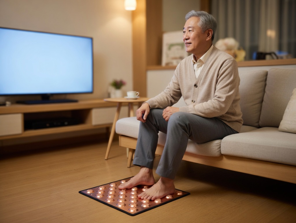 맨발 어싱패드 사용