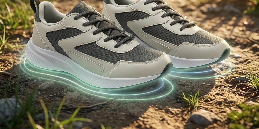 Shoes on dirt