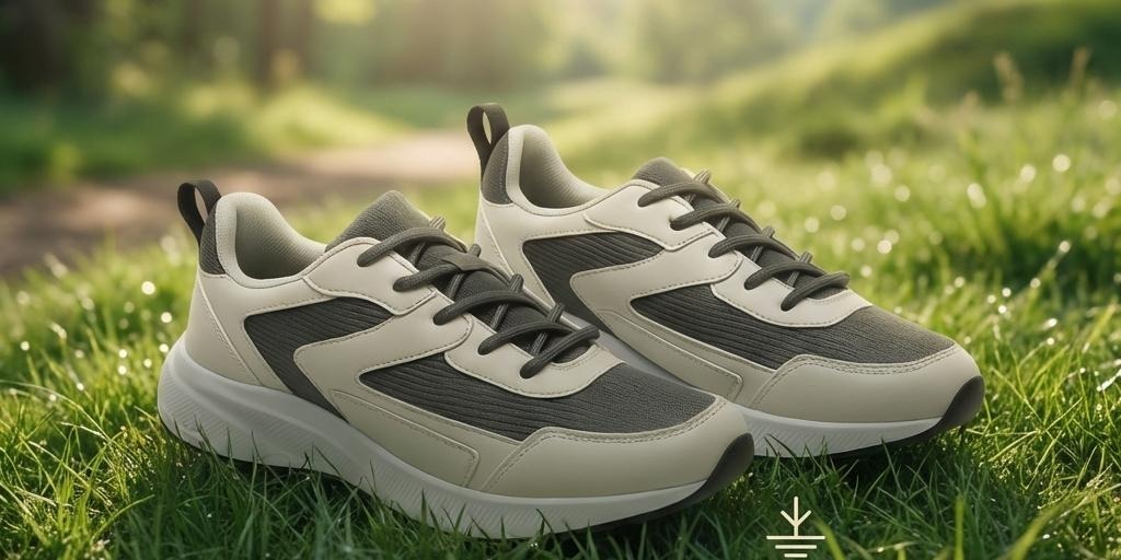 Shoes on grass