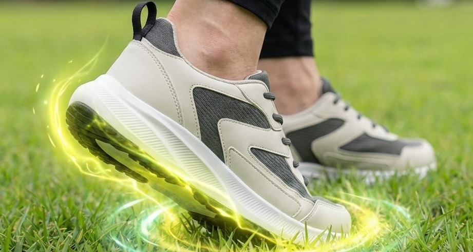 Walking in shoes
